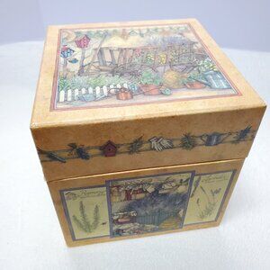 Large Decorative Storage Box Garden Seasonal Herbs Bob's Boxes Gift Box